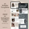 40 Premium Canva Website Templates Bundle
