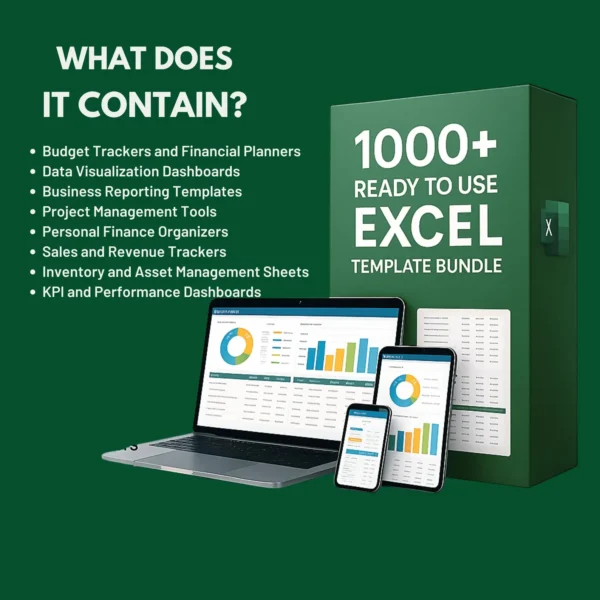 1000+ Excel Spreadsheet Templates Bundle | PLR Included