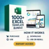 1000+ Excel Spreadsheet Templates Bundle | PLR Included