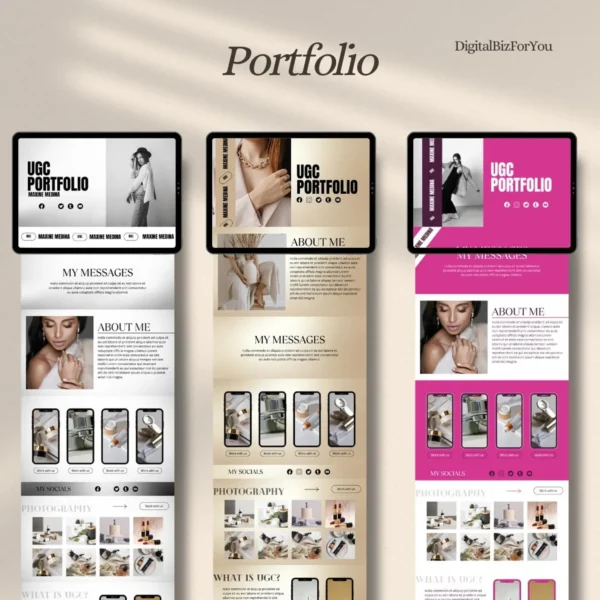 40 Premium Canva Website Templates Bundle