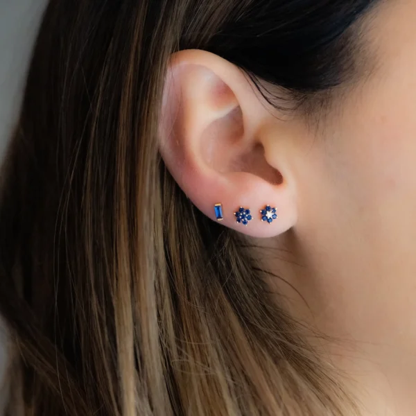 Dainty Flower Stud Earrings Bundle | 14K Gold & CZ Options Included