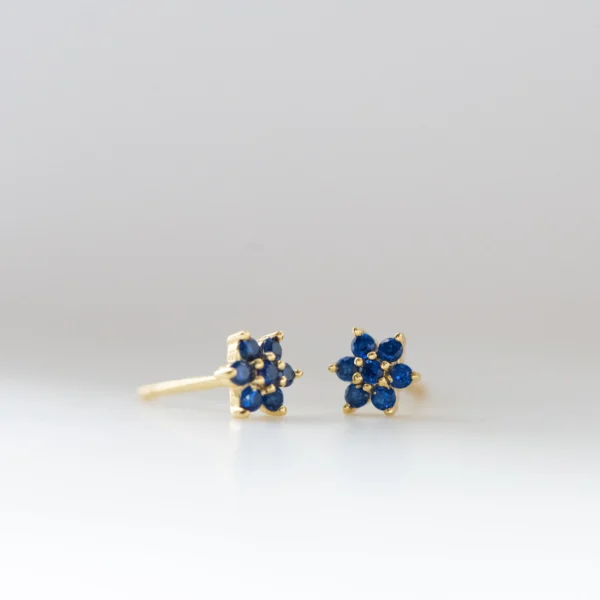 Dainty Flower Stud Earrings Bundle | 14K Gold & CZ Options Included