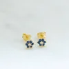 Hypoallergenic-Flower-Stud-Earrings-Gold