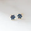 Dainty Flower Stud Earrings Bundle | 14K Gold & CZ Options Included